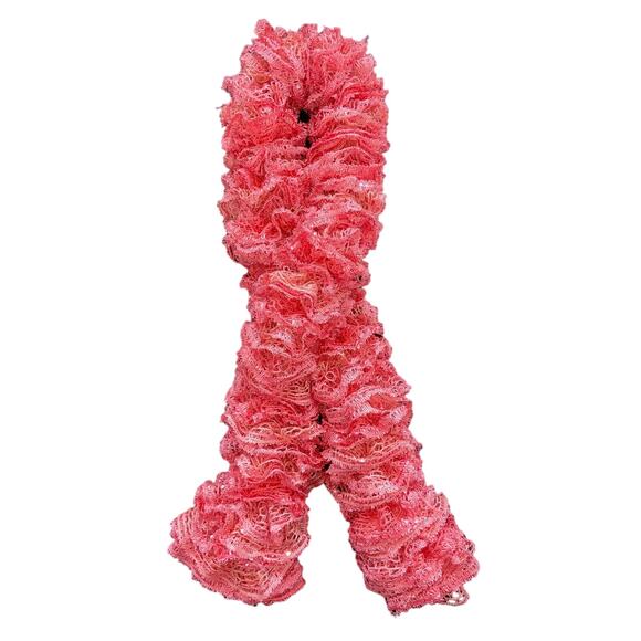 FALL/AUTUMN Women Fashion Pink Scarf Y2K Ruffle Bratz, Dusty Pink, Accessories - Picture 1 of 4